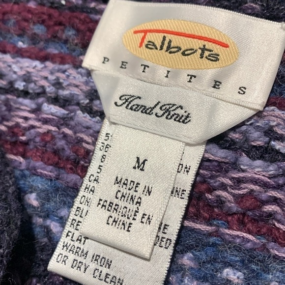 Talbots women’s hand knit cardigan. Size medium/petite - Picture 3 of 6